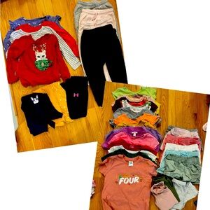 Girls 4T lot- warm and cool weather